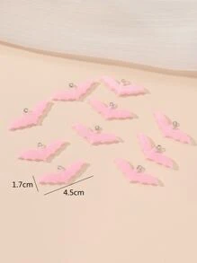 10pcs/set Bat DIY Pendant - Pink - View 3