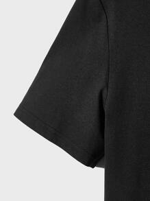 Manfinity Men Cartoon Graphic Tee - Black - View 4