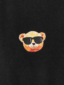 Manfinity Men Cartoon Graphic Tee - Black - View 3