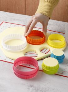 6 piezas de color al azar Cortador para galletas Set - Multicolor - Ver 1