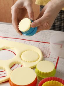 6 piezas de color al azar Cortador para galletas Set - Multicolor - Ver 5