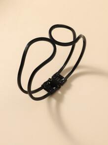 鏤空手鐲 - 黑色 - 查看 1