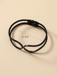 鏤空手鐲 - 黑色 - 查看 3