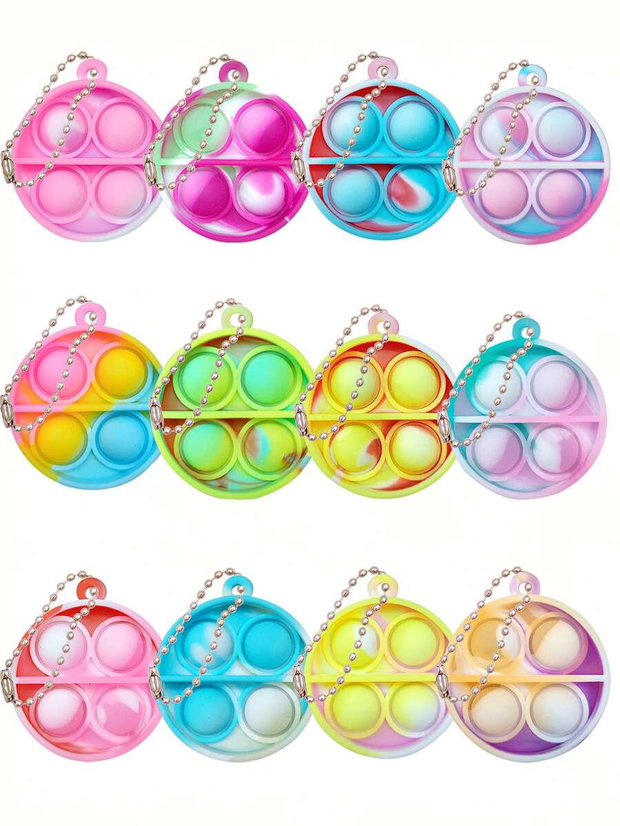 12 piezas de juguete redondo de color aleatorio para gatos, juguetes interactivos para gatos - Multicolor - Ver 1
