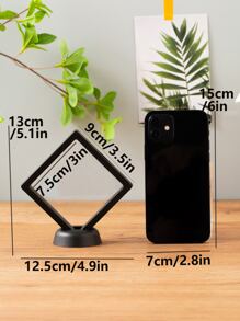 1入組塑膠幾何框架 - 黑色 - 查看 3