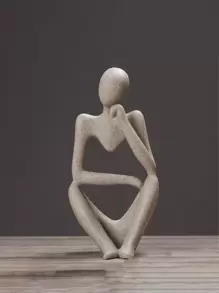 1pc Figure Design Decoration Craft Best Gifts Birthday - Beige - View 2