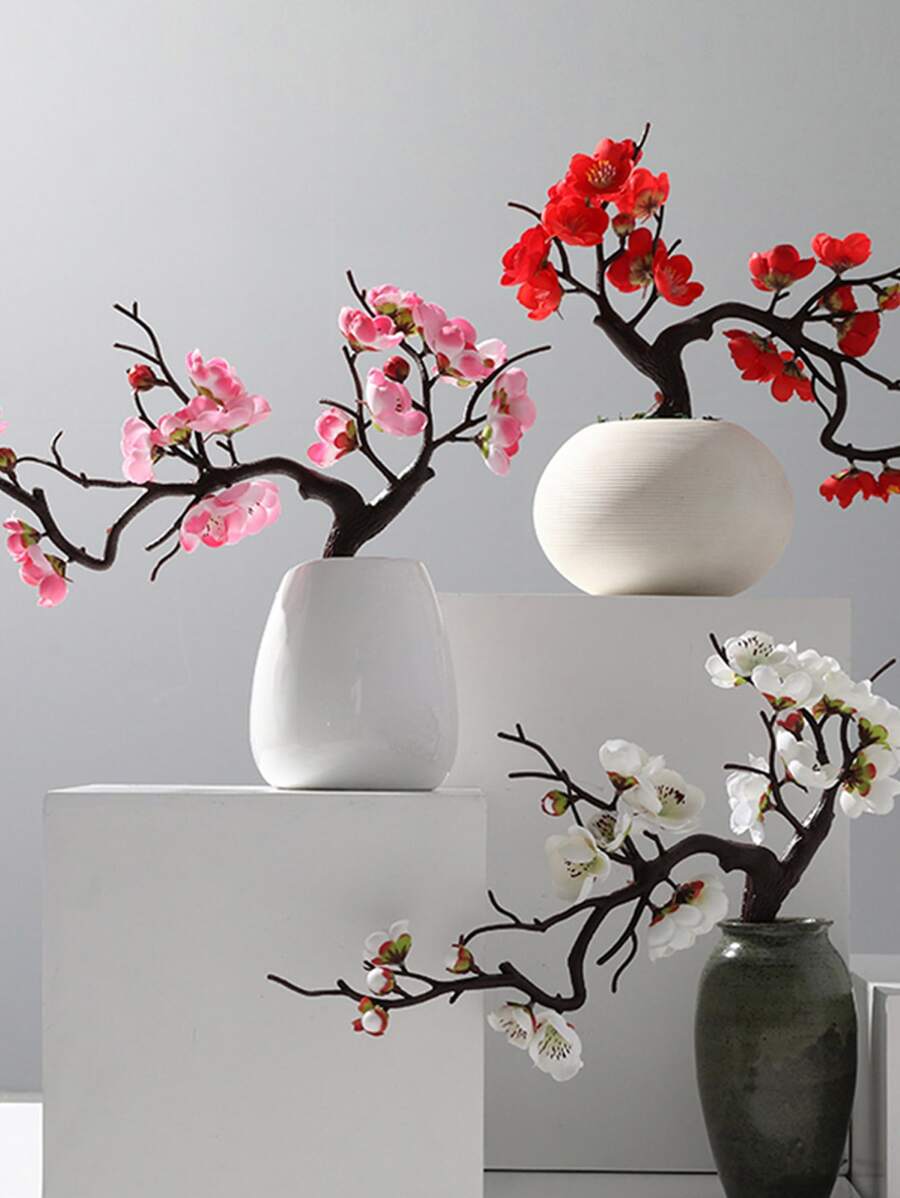 Nejlue Artificial Flowers/Plants1111 Home & Living 1 Nhân Tạo Hoa, Nhân Tạo Hoa Mai Nhánh Lụa Không Cần Nồi - Nhiều màu - Xem 1