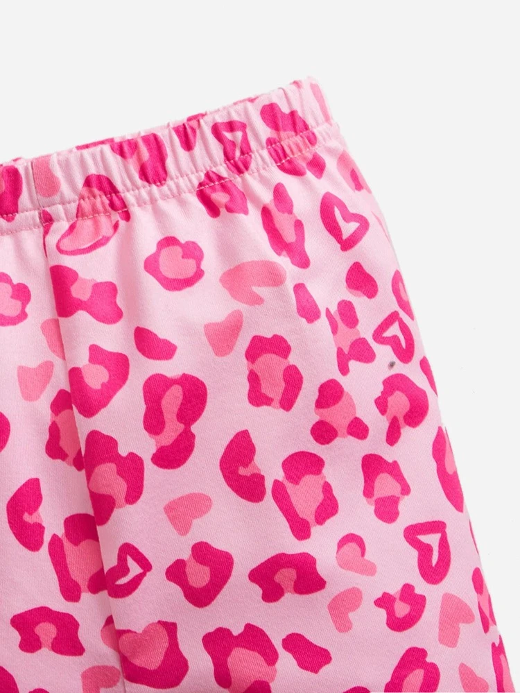 Baby Girl Allover Print Cami Top & Biker Shorts