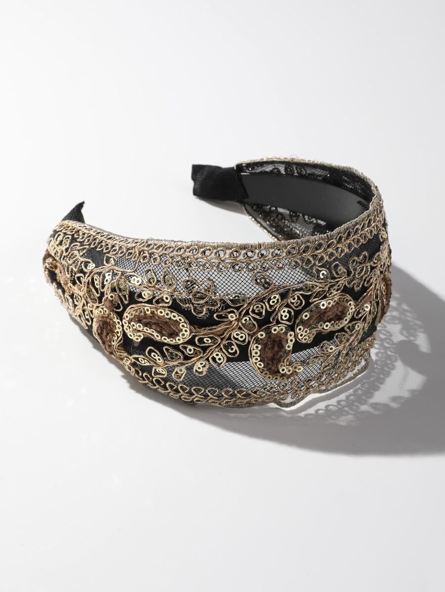 Sexy Sequin Decor Headband - Multicolor - View 1