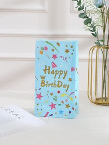 12pcs Star & Letter Graphic Gift Bag - Multicolor - View 6