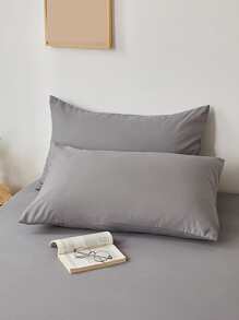 Set sábana bajera sin relleno unicolor - Gris Claro - Ver 3