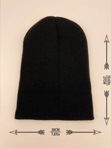 Gorro minimalista unicolor - Negro - Ver 5
