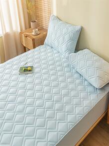 Quilted Detail Fitted Sheet Set Without Filler - Multicolor - View 4