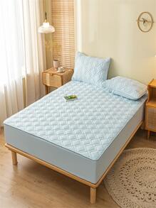 Quilted Detail Fitted Sheet Set Without Filler - Multicolor - View 5