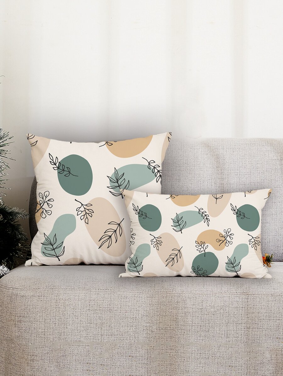 1 Vỏ Gối In Hình Lá Không Làm Đầy - Nhiều màu - Xem 1