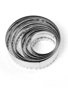 6pcs Stainless Steel Cake Mold - Silver - View 3