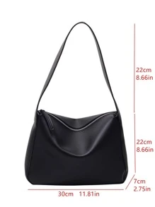 Women's Simple Shoulder Casual Bag - Black - View 5