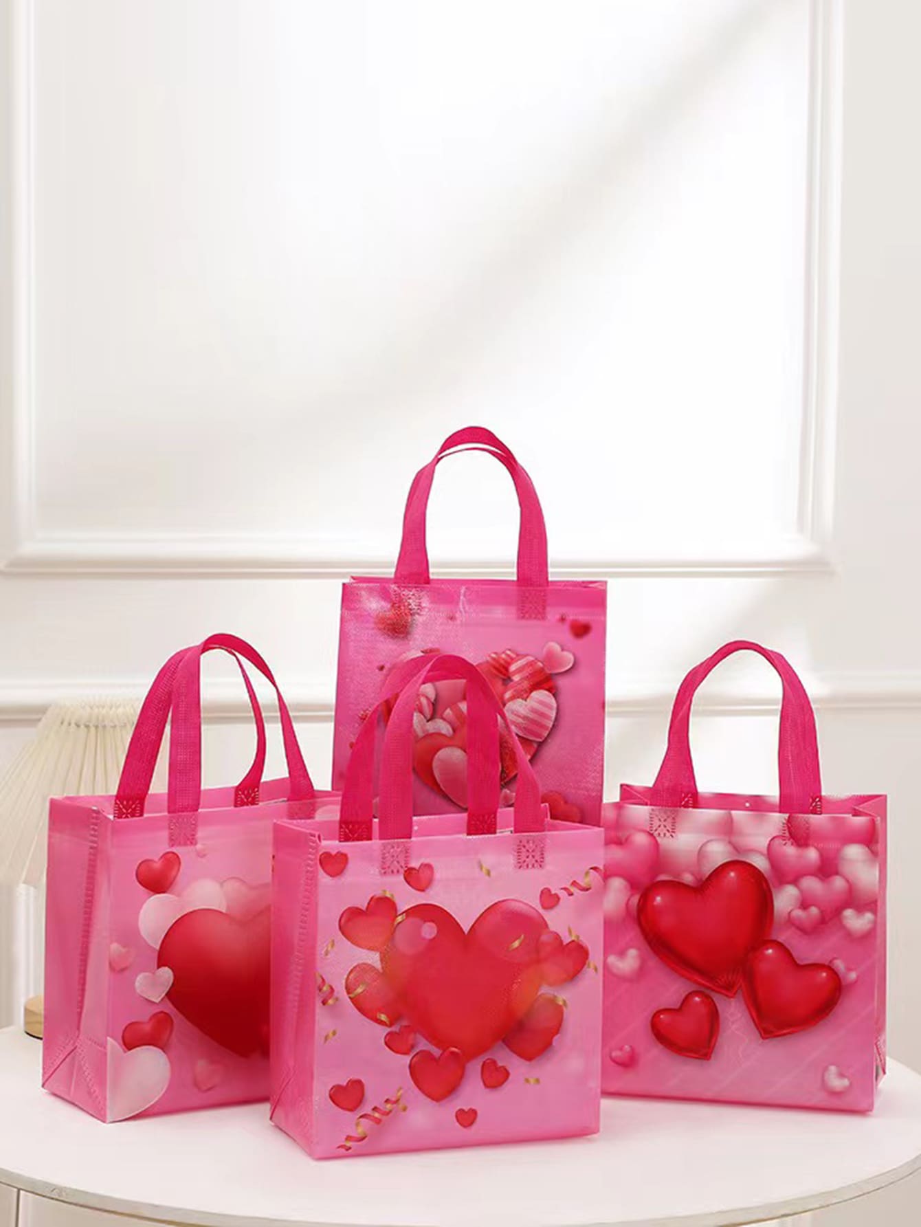 2pcs Heart Pattern Gift Bag