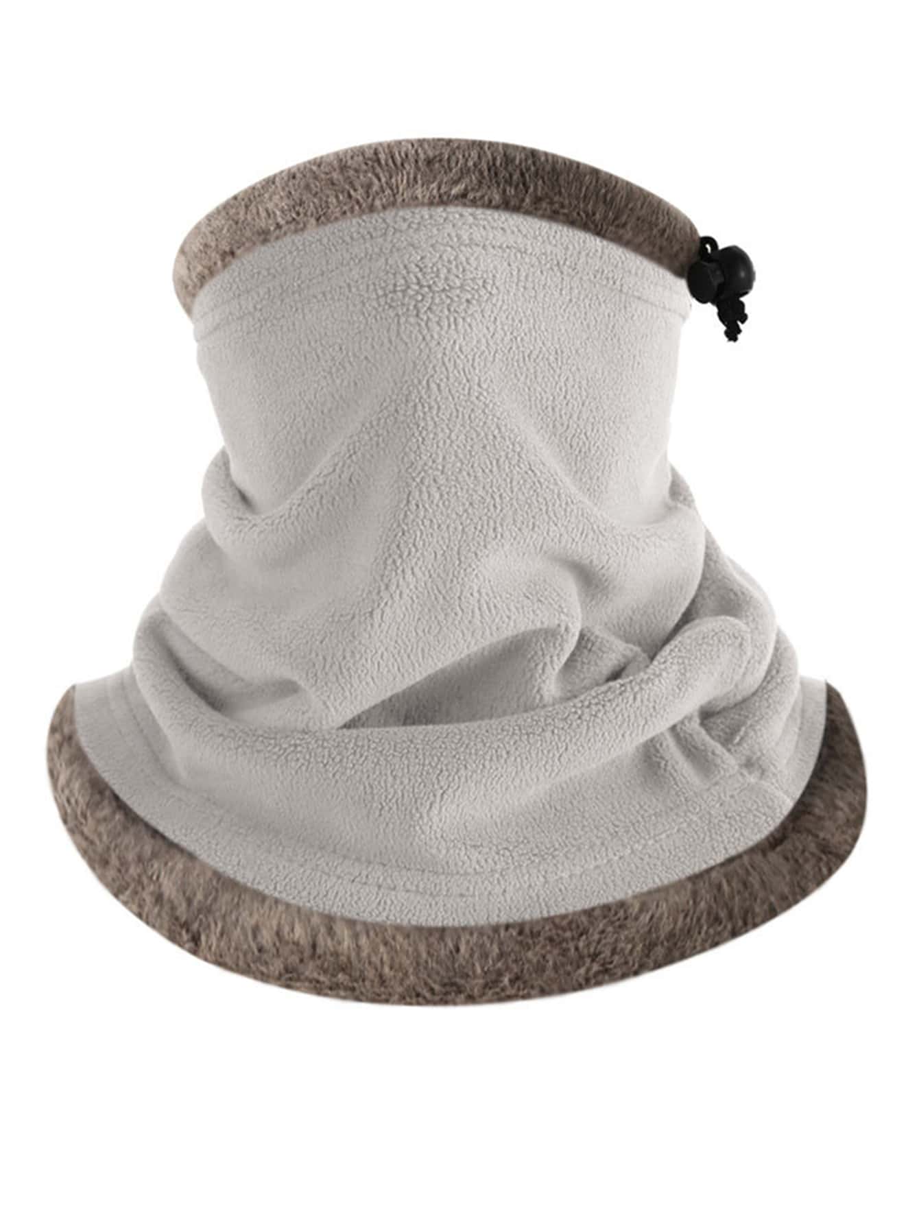 Sun Protective Anti UV Outdoor Sports Plush Neck Gaiter - Light Grey - View 1