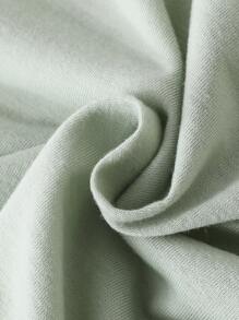 SHEIN Tween Girls' Summer Casual Letter And Cartoon Printed T-Shirt - Mint Green - View 4