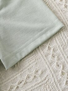 SHEIN Tween Girls' Summer Casual Letter And Cartoon Printed T-Shirt - Mint Green - View 7