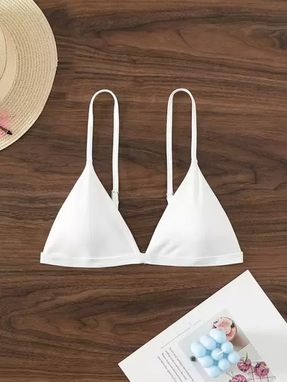 SHEIN Swim 微三角杯比基尼上衣