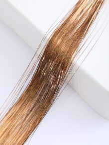 6 gói phần mở rộng tóc tổng hợp thẳng trung bình - Cà phê nâu - Xem 2