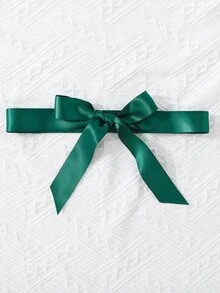 Chicas Mono de hombros descubiertos ribete con fruncido con cinturón - Verde Oscuro - Ver 3