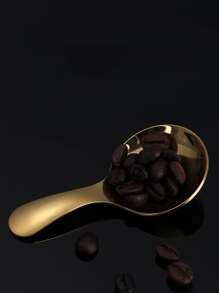 1 pieza Cuchara de té de acero inoxidable - Dorado - Ver 3