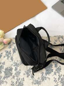 Túi đeo chéo Nữ Lá thư Có thể điều chỉnh được Tay cầm Top Mát mẻ - màu đen - Xem 5