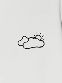 Manfinity Men Cartoon Graphic Sweatshirt - White - View 3