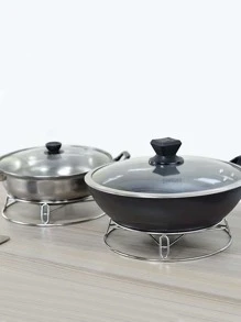 1pc Stainless Steel Anti-scalding Rack - Silver - View 2