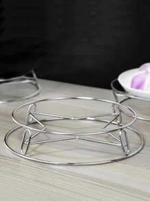 1pc Stainless Steel Anti-scalding Rack - Silver - View 4