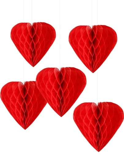 1入組愛心設計蜂窩紋理球