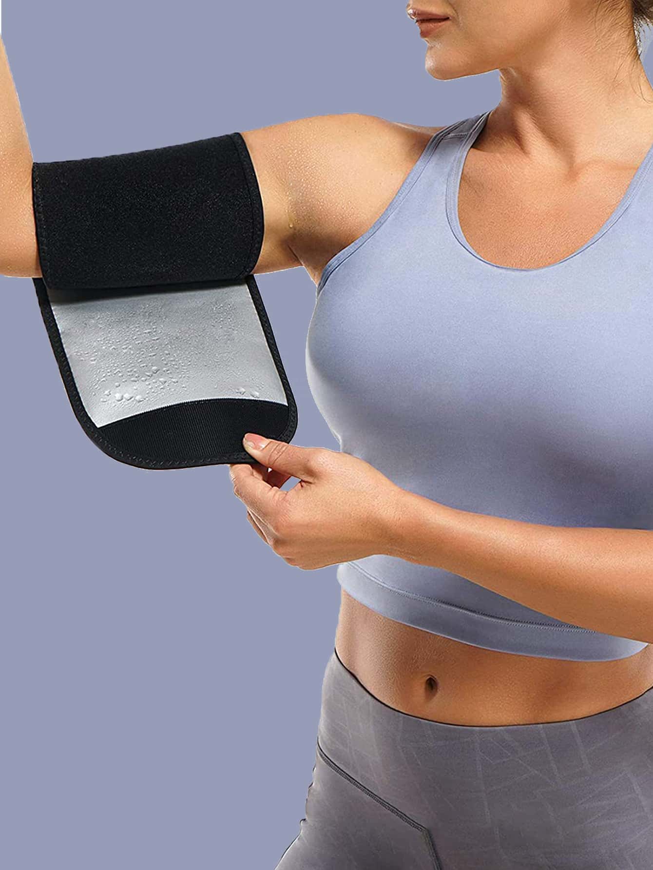 1pc Sports Sweating Arm Sleeve - Black - View 1