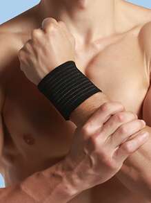 1pc Fitness Wrist Bracers - Black - View 2