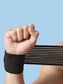 1pc Fitness Wrist Bracers - Black - View 1