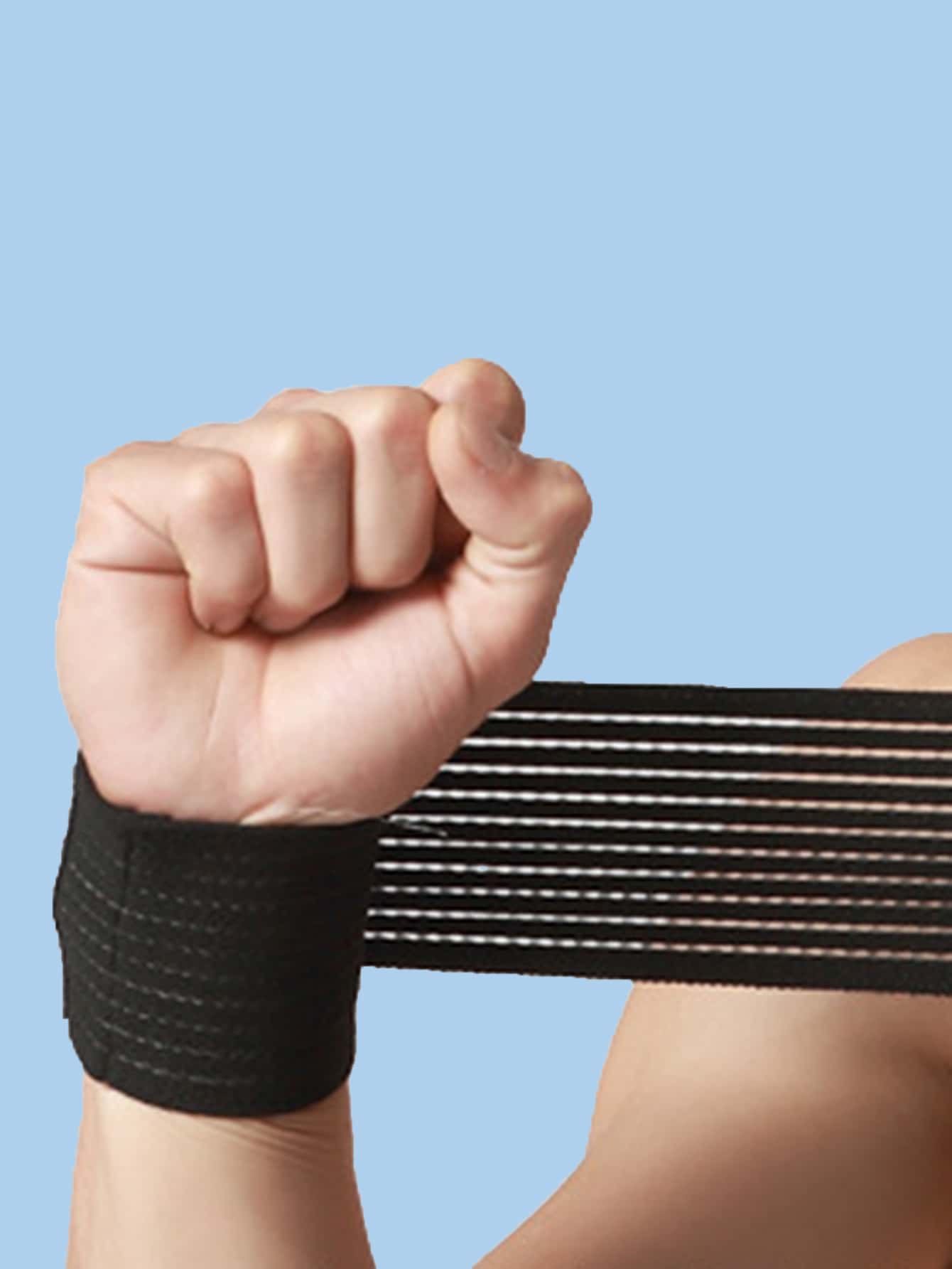 1pc Fitness Wrist Bracers - Black - View 1