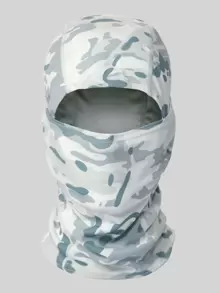 Musion 1个透气网眼拉法帽面罩，男女通用全脸滑雪面罩，带帽摩托车面罩，适合寒冷天气跑步 - 深灰色 - 查看 6