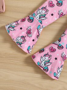 Bộ thời trang bé gái Xù Hoạt hình Giải trí - Nhiều màu - Xem 7