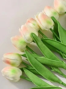 1pc Simulation Tulip, Simulation Flower, Fake Flower, Wedding Decor - Pink - View 2