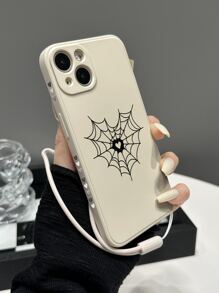 万圣节 1 件 Tpu 彩绘侧手机壳带挂绳兼容 Iphone 11、12、13、14、15、15 Pro、15 Plus、15 Pro Max、三星系列兼容 IPhone15/15Plus/15Pro/15Promax - 彩色 - 查看 2