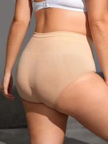 Plus Scrunch Butt Panty - Apricot - View 1