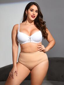 Plus Scrunch Butt Panty - Apricot - View 3