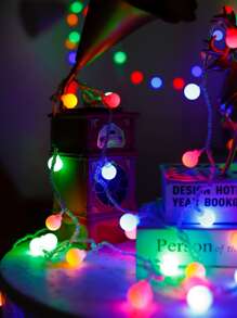 BASIC LIVING Đèn dây 1pc với bóng đèn hình 10 chiếc - Nhiều màu - Xem 5