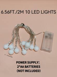 BASIC LIVING Đèn dây 1pc với bóng đèn hình 10 chiếc - Nhiều màu - Xem 7