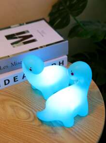 1 pieza Luz nocturna de diseño mini en forma de Dragón con cuello de serpiente, animal lindo o lámpara en forma de dinosaurio, de mesa en amarillo/blanco/azul/rosa. Gran sorpresa para regalo de cumpleaños, lámpara de cabecera de decoración para escritorio. El mejor regalo para amigos, padres, abuelos, novio, novia. - Blanco - Ver 5