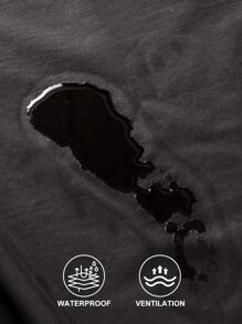 1peça Lençol com elástico de cor sólida à prova d'água, cobertor de microfibra para quarto, duplo/completo/queen/king - Preto - Ver 5