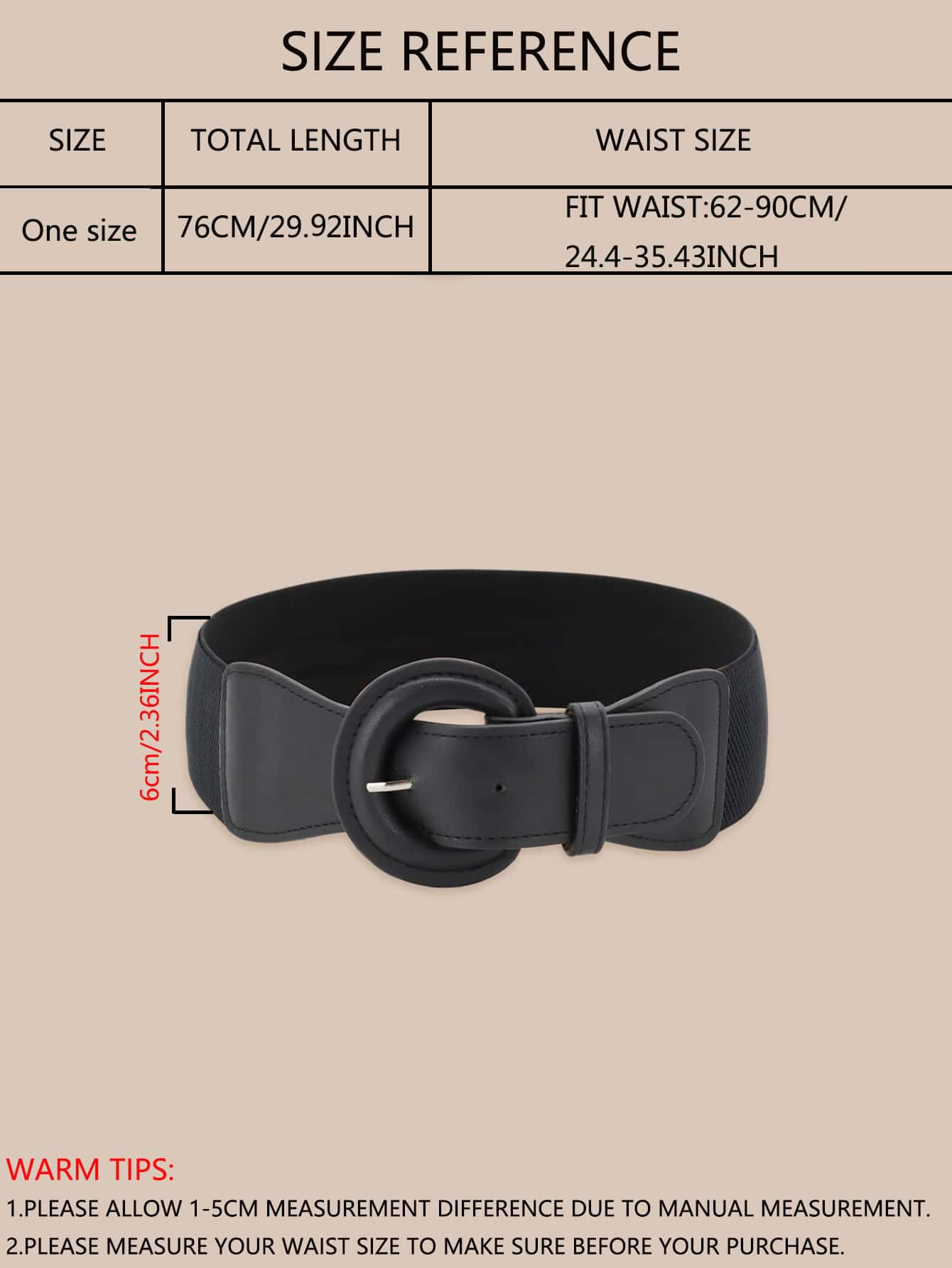 Black Wide Belt