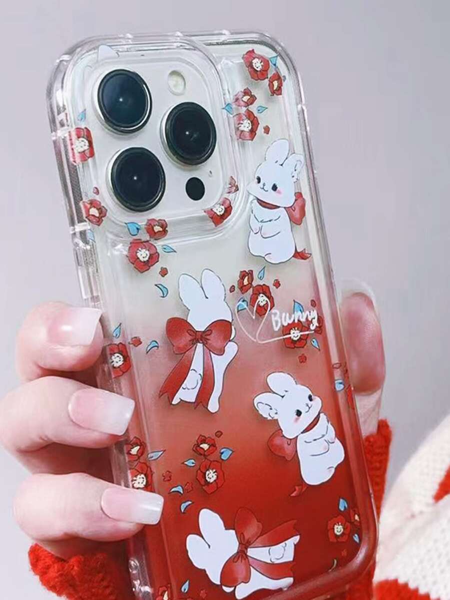 Coque de téléphone portable dessin animé à motif de lapin - Multicolore - Voir 1